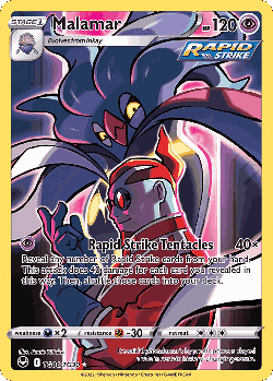 Malamar Pokémon TCG card art