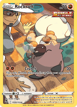 Rockruff Pokémon TCG card art