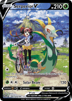 Serperior V Pokémon TCG card art