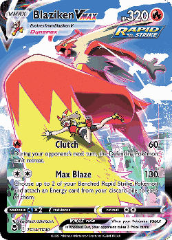 Blaziken VMAX Pokémon TCG card art