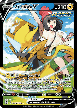 Zeraora V Pokémon TCG card art