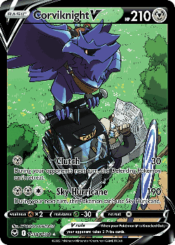 Corviknight V Pokémon TCG card art