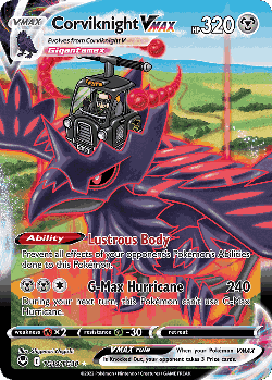 Corviknight VMAX Pokémon TCG card art