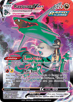 Rayquaza VMAX Pokémon TCG card art
