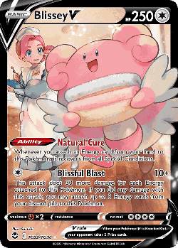 Blissey V Pokémon TCG card art