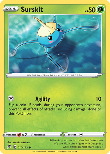 Surskit Pokémon TCG card art