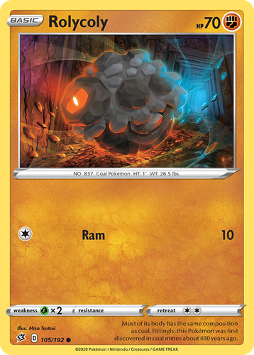 Rolycoly #105 from Rebel Clash - Common - Illustrated by Misa Tsutsui