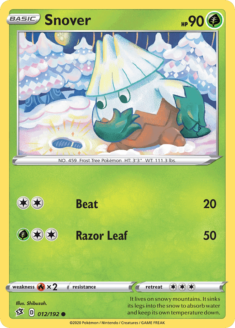 Snover #12 from Rebel Clash - Common - Illustrated by Shibuzoh.