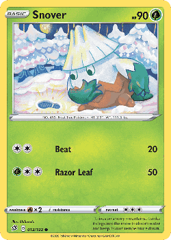 Snover Pokémon TCG card art