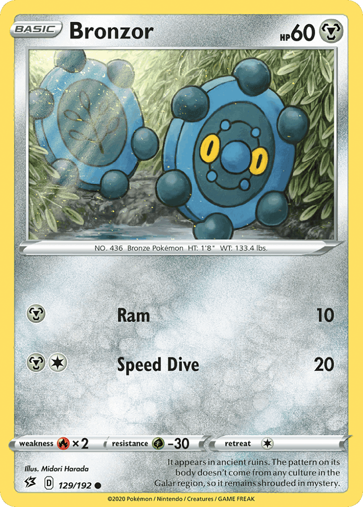 Bronzor #129 from Rebel Clash - Common - Illustrated by Midori Harada