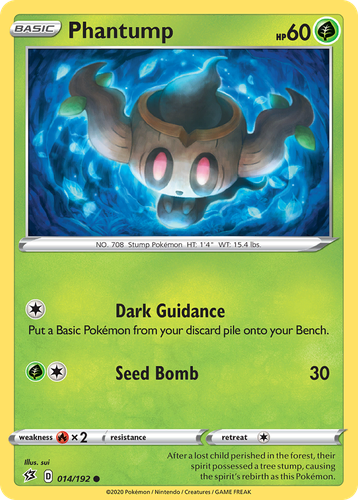 Phantump Pokémon TCG card art