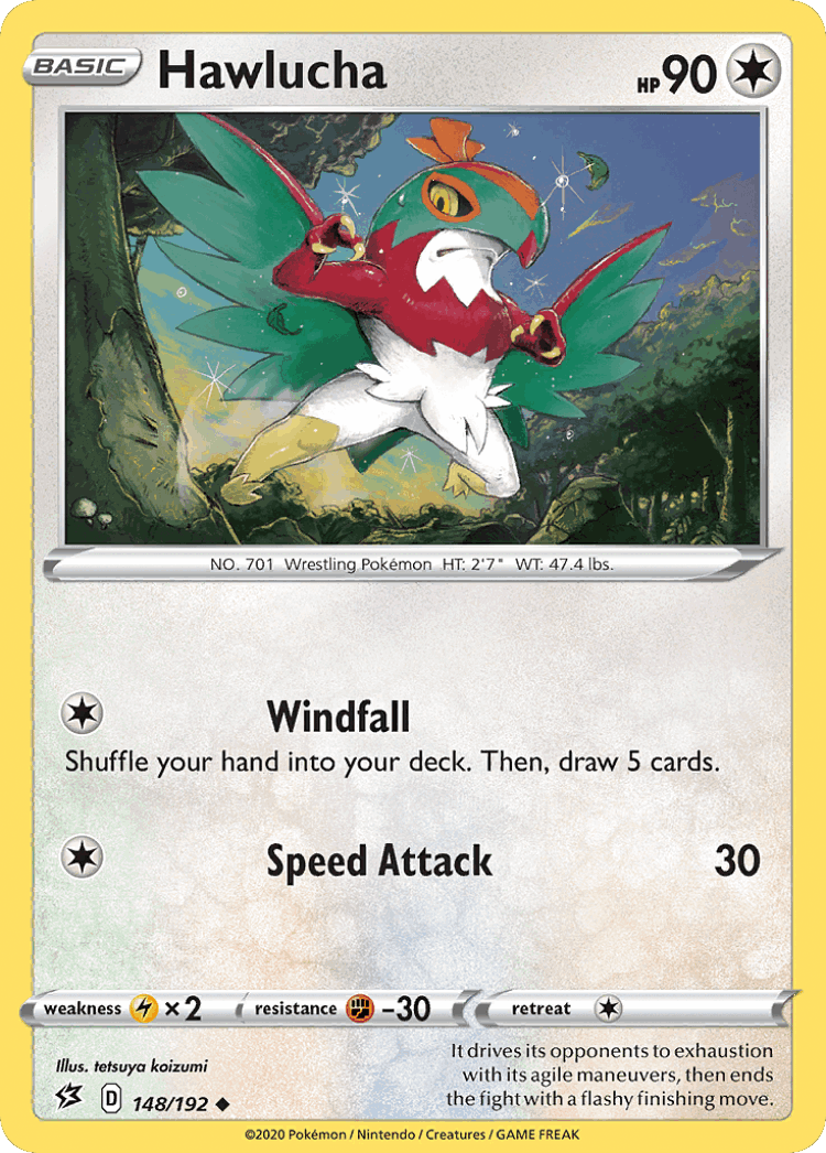 Hawlucha #148 from Rebel Clash - Uncommon - Illustrated by tetsuya koizumi