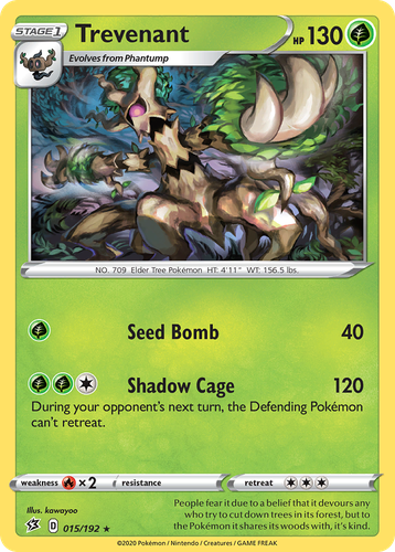 Trevenant Pokémon TCG card art