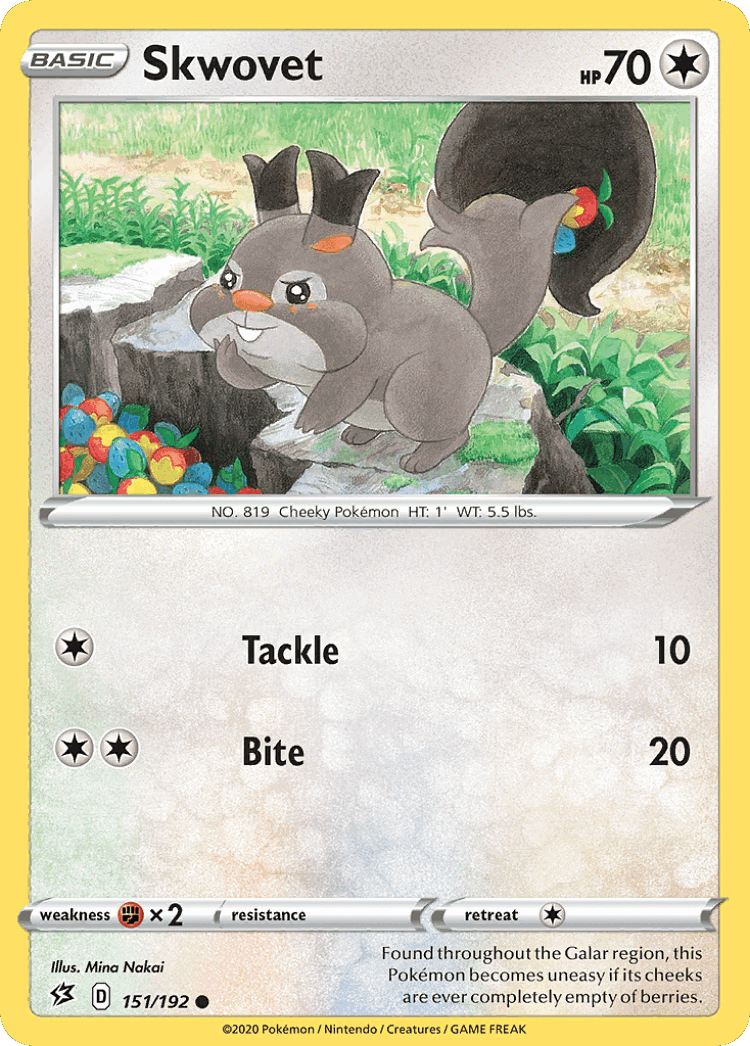 Skwovet #151 from Rebel Clash - Common - Illustrated by Mina Nakai