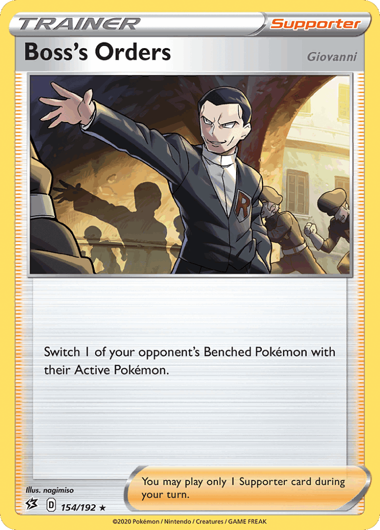 Boss's Orders #154 from Rebel Clash - Rare Holo - Illustrated by nagimiso