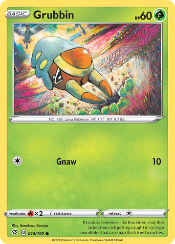 Grubbin Pokémon TCG card art