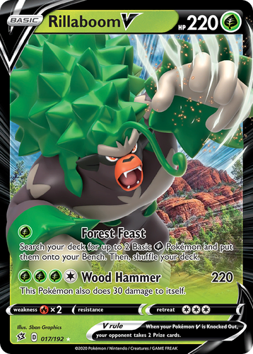Rillaboom V Pokémon TCG card art