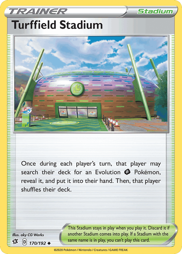 Turffield Stadium #170 from Rebel Clash - Uncommon - Illustrated by aky CG Works
