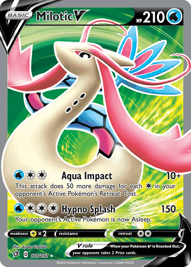 Milotic V #179 from Rebel Clash - Rare Ultra - Illustrated by Ayaka Yoshida