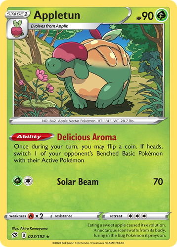 Appletun Pokémon TCG card art