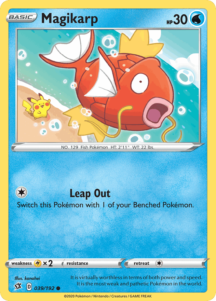 Magikarp #39 from Rebel Clash - Common - Illustrated by kanahei