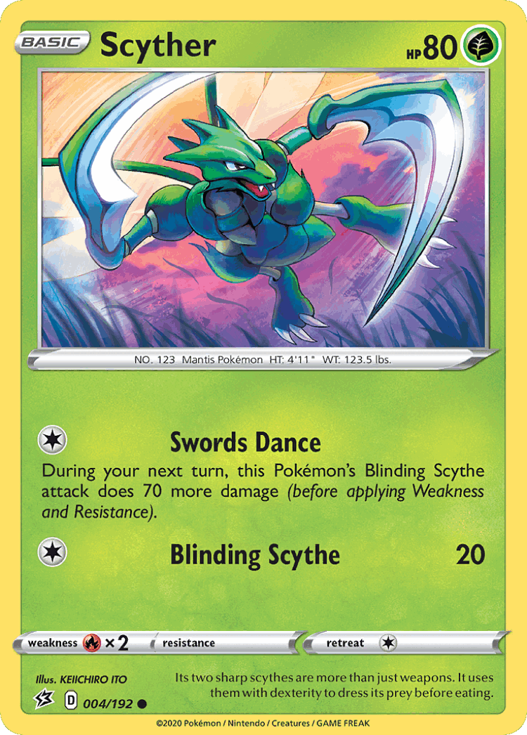 Scyther #4 from Rebel Clash - Common - Illustrated by KEIICHIRO ITO