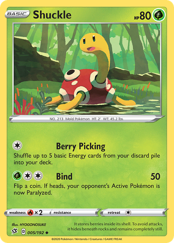Shuckle Pokémon TCG card art