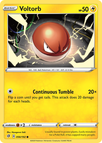 Voltorb #56 from Rebel Clash - Common - Illustrated by Hasegawa Saki