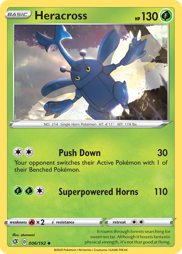 Heracross Pokémon TCG card art