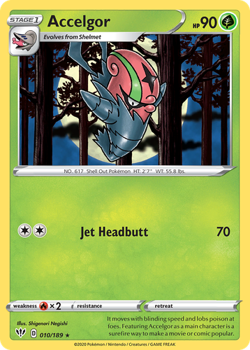 Accelgor Pokémon TCG card art