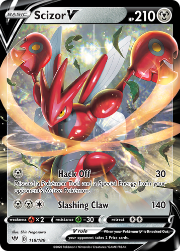 Scizor V 118, Darkness Ablaze