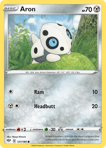 Aron #121 from Darkness Ablaze - Common - Illustrated by Naoyo Kimura