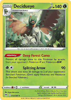 Decidueye Pokémon TCG card art