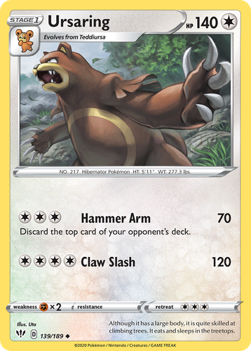 Ursaring 139, Darkness Ablaze