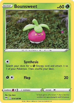 Bounsweet Pokémon TCG card art
