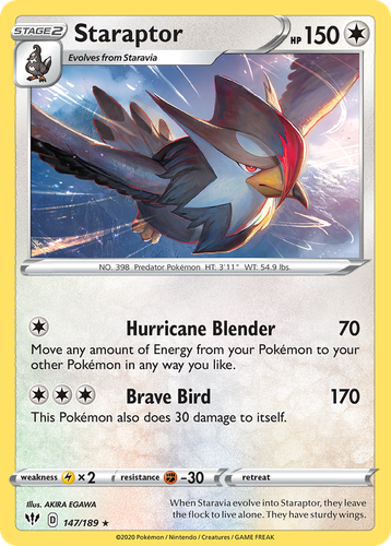 Staraptor 147, Darkness Ablaze