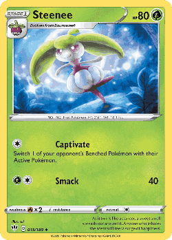 Steenee Pokémon TCG card art
