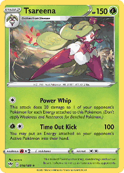 Tsareena Pokémon TCG card art