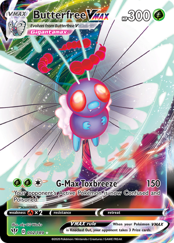 Butterfree VMAX Pokémon TCG card art