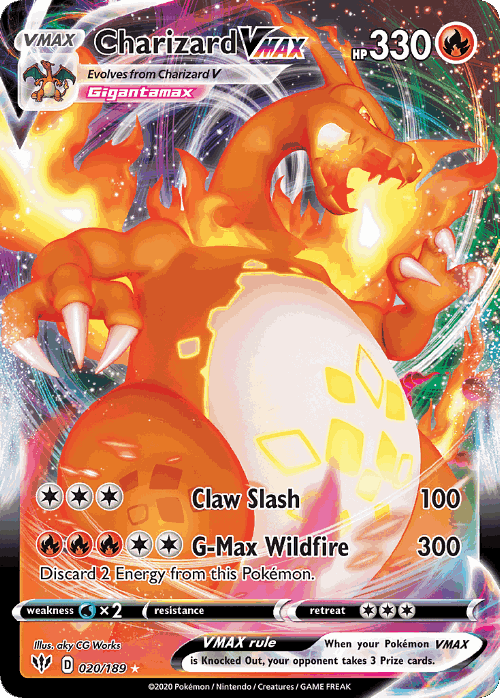 Charizard VMAX card art