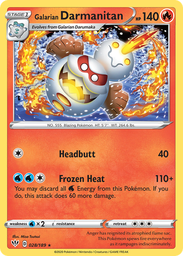 Galarian Darmanitan 28, Darkness Ablaze