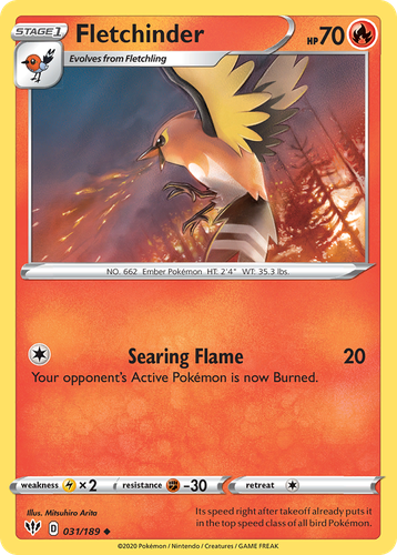 Fletchinder #31 from Darkness Ablaze - Uncommon - Illustrated by Mina Nakai