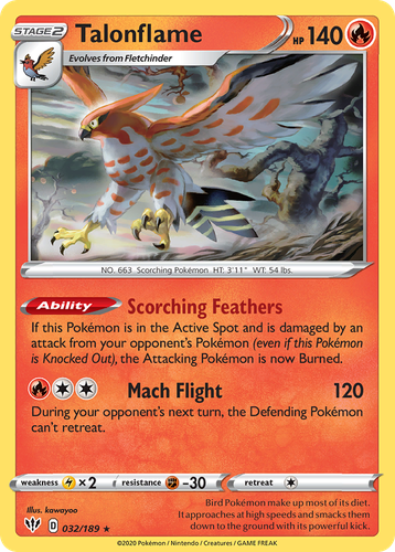 Talonflame 32, Darkness Ablaze