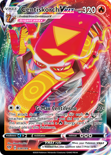 Centiskorch VMAX 34, Darkness Ablaze