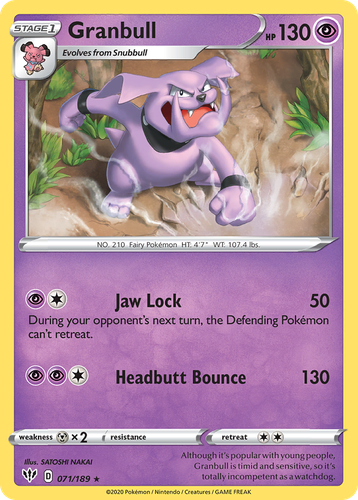 Granbull 71, Darkness Ablaze