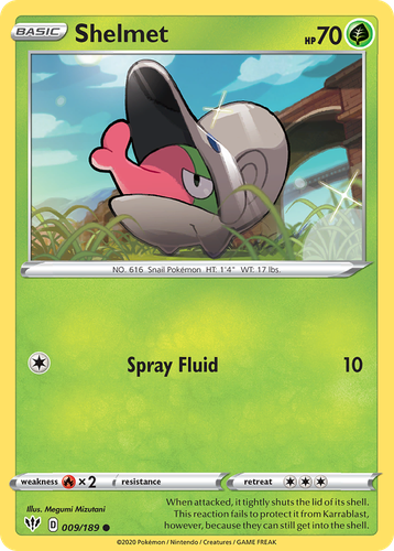 Shelmet Pokémon TCG card art