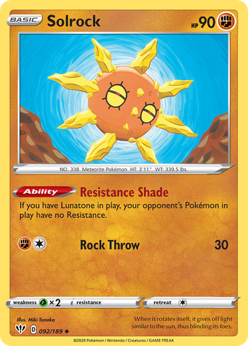 Solrock 92, Darkness Ablaze