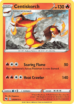 Centiskorch Pokémon TCG card art