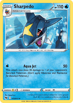 Sharpedo Pokémon TCG card art