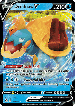 Drednaw V Pokémon TCG card art